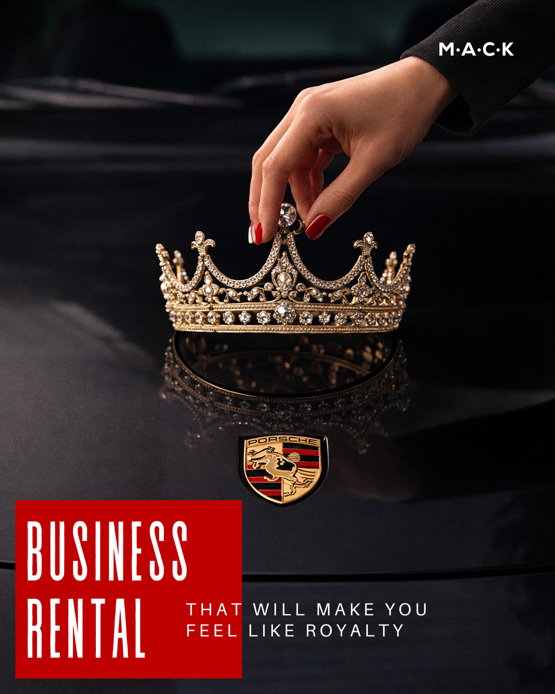 Executive sedan on a Croatian highway